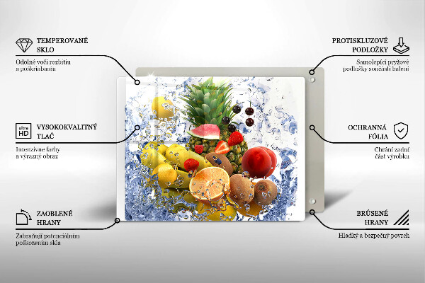 Kitchen countertop cover Juicy fruit and water