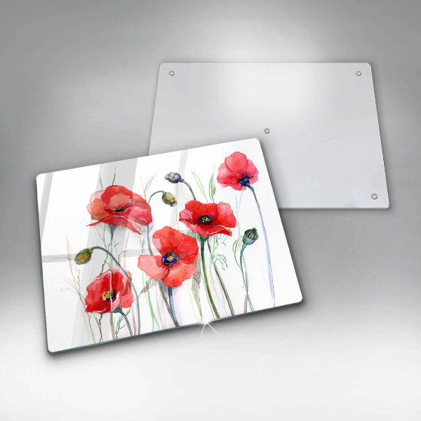 Worktop saver Red flowers