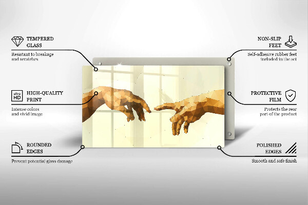 Worktop saver Creation of Adam hands