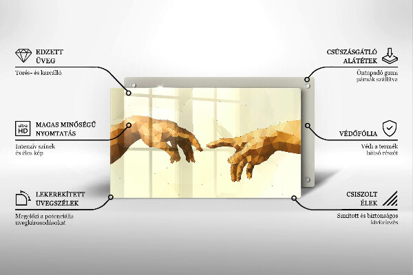 Worktop saver Creation of Adam hands