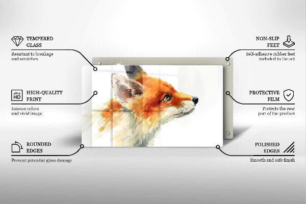 Worktop protector Painted fox