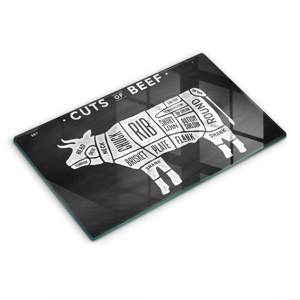 Kitchen worktop saver Cow meat beef