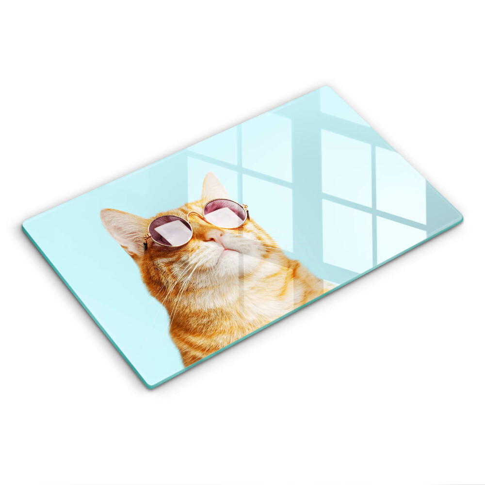 Worktop protector Rudy Cat with glasses