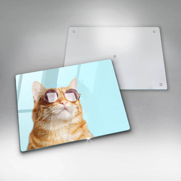 Worktop protector Rudy Cat with glasses