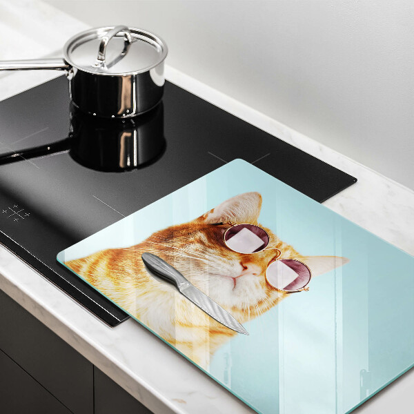 Worktop protector Rudy Cat with glasses