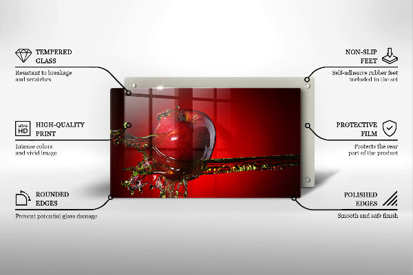 Worktop saver Apple fruit in water