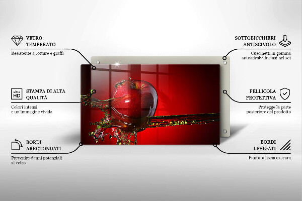 Worktop saver Apple fruit in water