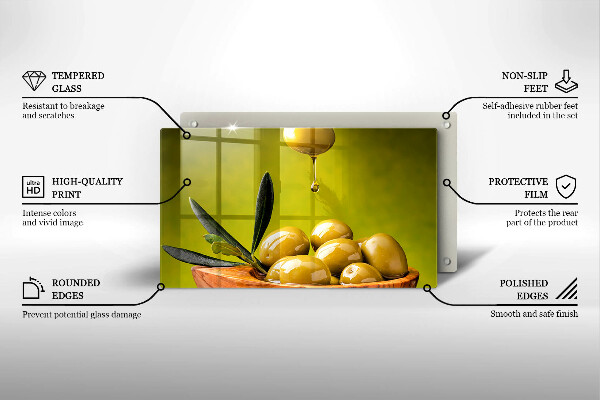 Kitchen countertop cover Tasty olives