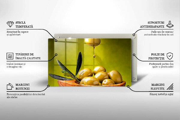 Kitchen countertop cover Tasty olives