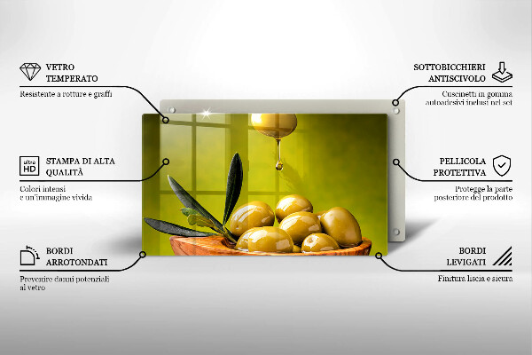 Kitchen countertop cover Tasty olives