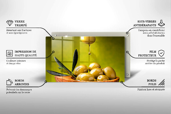 Kitchen countertop cover Tasty olives