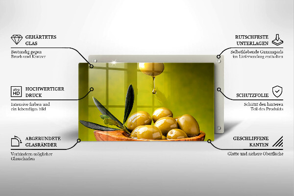 Kitchen countertop cover Tasty olives