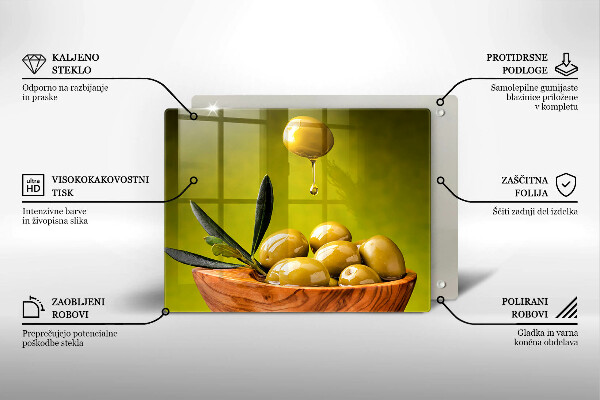 Kitchen countertop cover Tasty olives