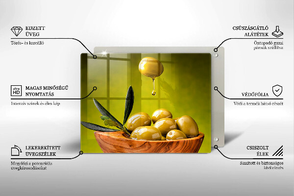 Kitchen countertop cover Tasty olives