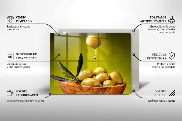 Kitchen countertop cover Tasty olives