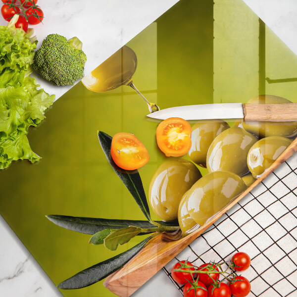 Kitchen countertop cover Tasty olives