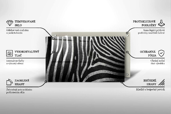 Worktop saver Zebra stripes