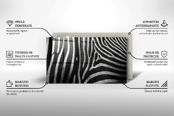 Worktop saver Zebra stripes