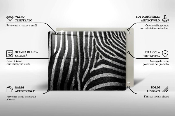 Worktop saver Zebra stripes