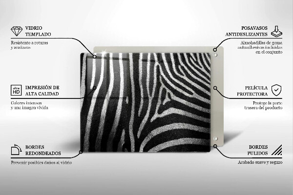 Worktop saver Zebra stripes
