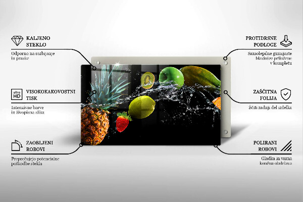 Kitchen worktop saver Fruits in water