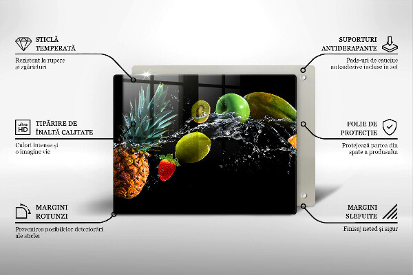 Kitchen worktop saver Fruits in water