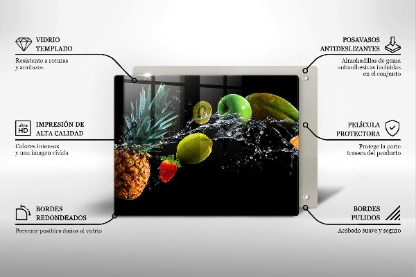 Kitchen worktop saver Fruits in water