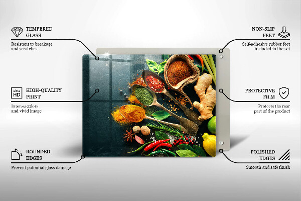 Worktop protector Kitchen spices of spoon