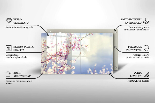 Worktop saver A blooming tree