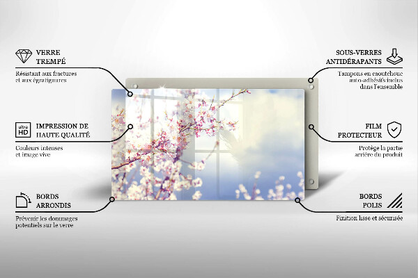 Worktop saver A blooming tree