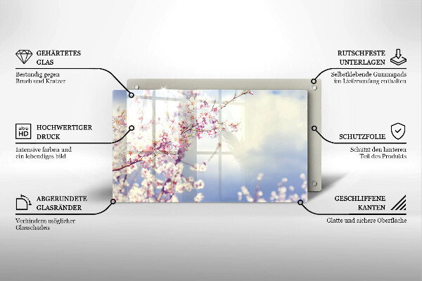 Worktop saver A blooming tree