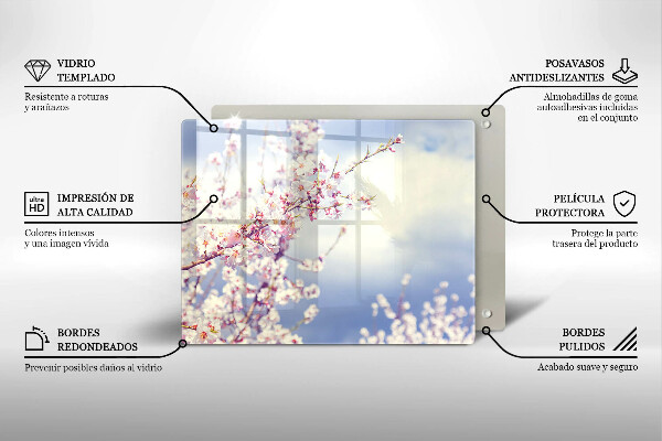 Worktop saver A blooming tree