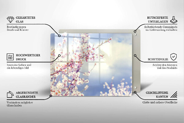Worktop saver A blooming tree