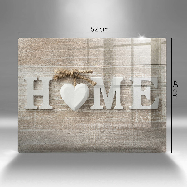 Kitchen countertop cover Boards and the inscription Home