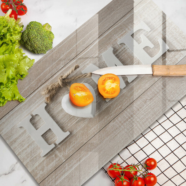 Kitchen countertop cover Boards and the inscription Home
