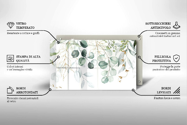 Kitchen worktop saver Painted plants