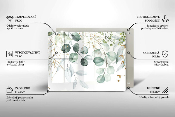 Kitchen worktop saver Painted plants