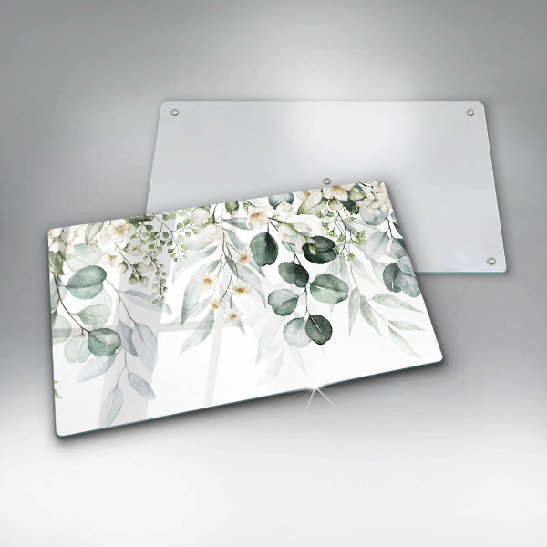 Kitchen worktop saver Watercolor plants