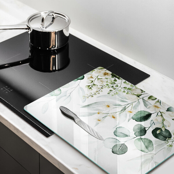 Kitchen worktop saver Watercolor plants