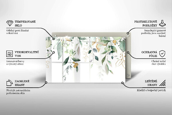 Worktop saver Watercolor leaves