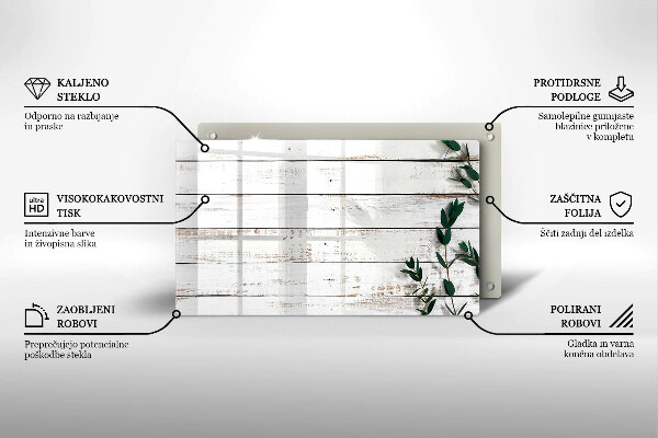 Worktop saver Old boards and leaves