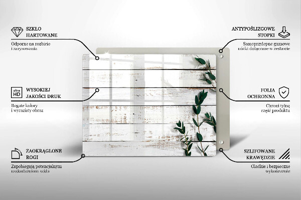 Worktop saver Old boards and leaves