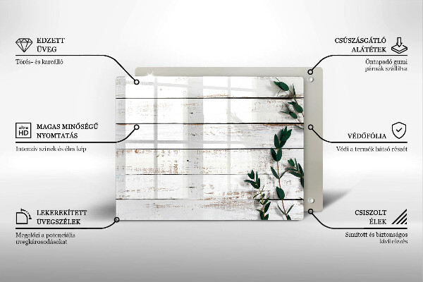 Worktop saver Old boards and leaves