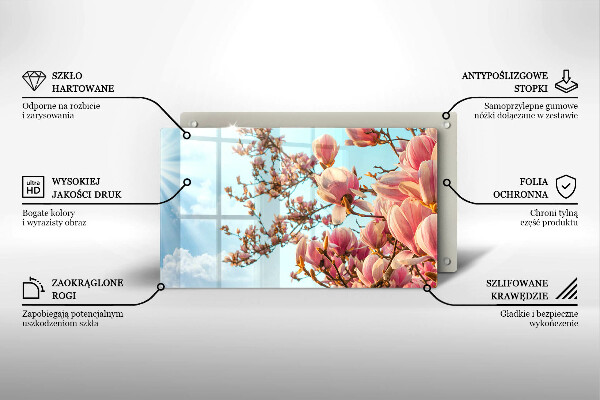 Kitchen countertop cover Pink Flowers Tree