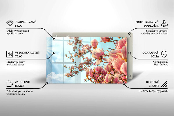 Kitchen countertop cover Pink Flowers Tree