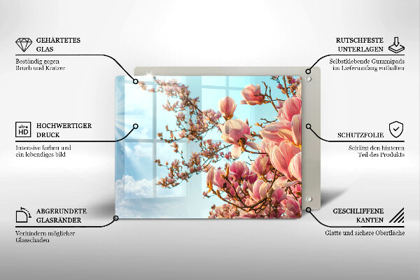 Kitchen countertop cover Pink Flowers Tree