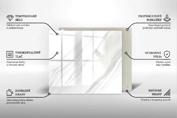 Worktop heat protector Delicate marble