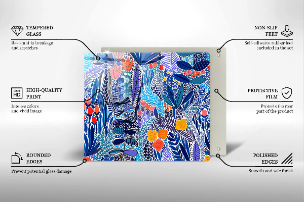 Kitchen worktop saver Painted meadow