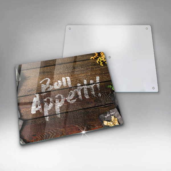 Kitchen worktop saver Boards inscription Bon Appetit