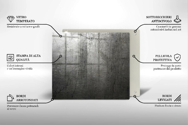 Worktop saver Metal texture